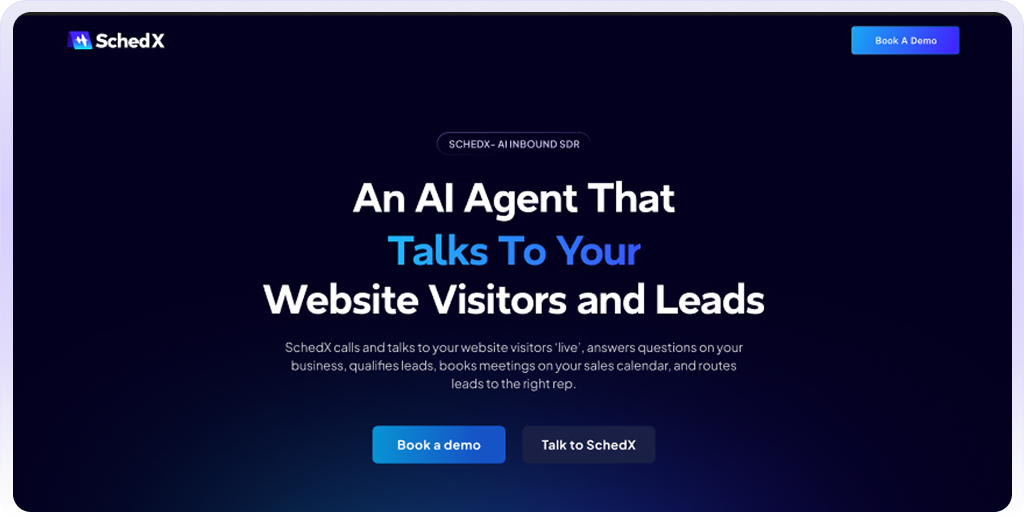 SchedX homepage