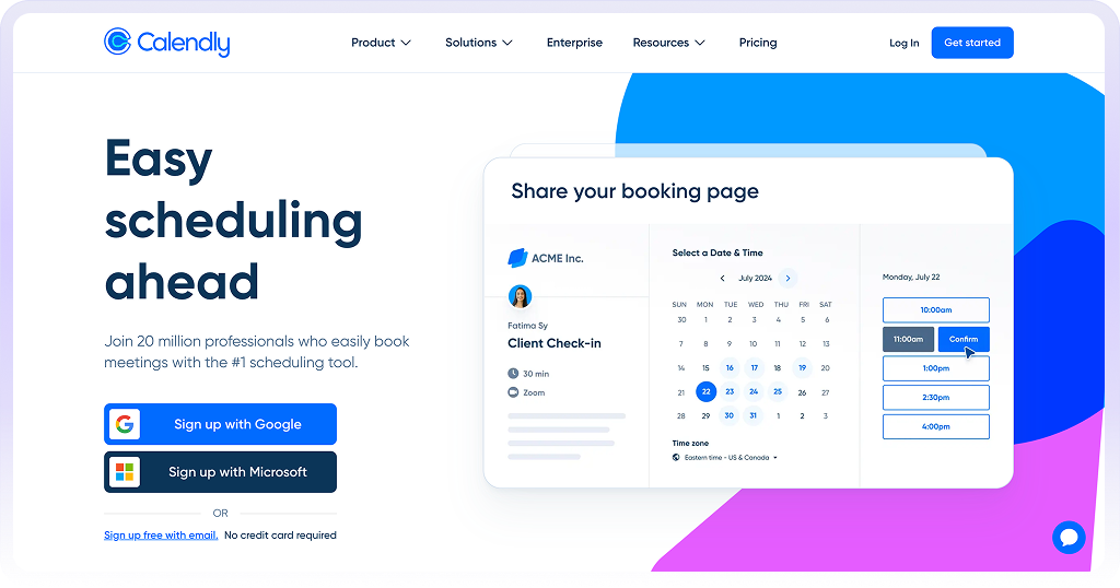 Calendly online scheduling and appointment booking software