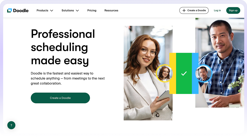 meeting scheduler software Doodle home page