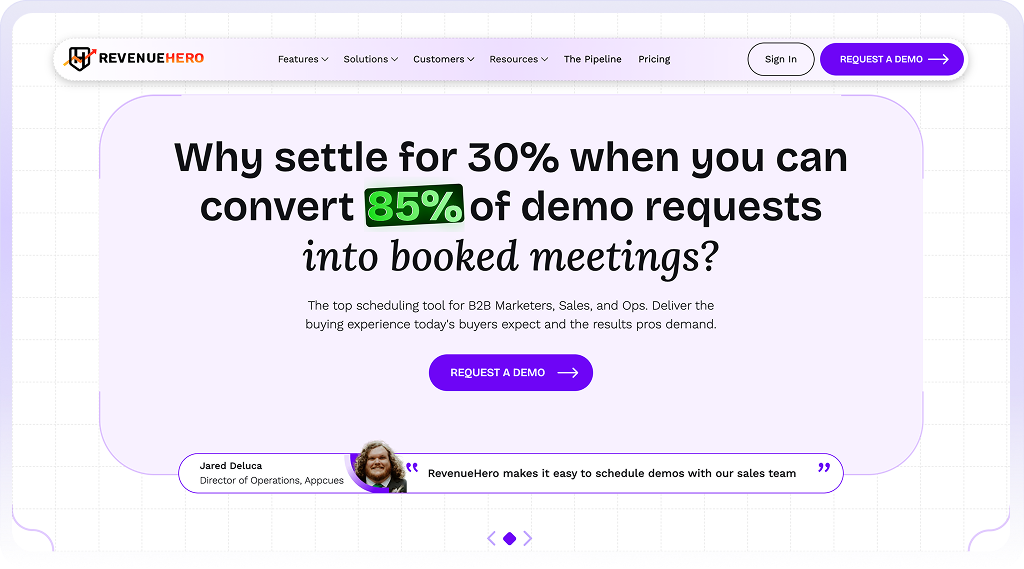 Revenue Hero sales appointment management software