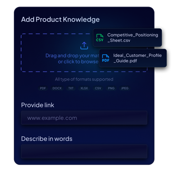 Train SchedX on your product