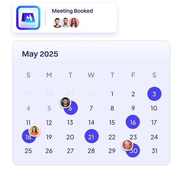 Watch your website visitors convert to meetings